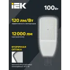 Светильник LED консольный уличный ДКУ 1004-100Ш 5000К IP65 серый