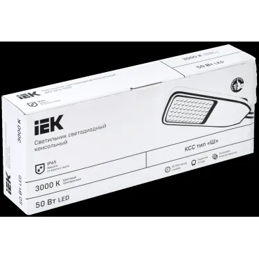 Светильник LED консольный уличный ДКУ 1004-50Ш 3000К IP65 серый