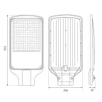 Светильник уличный LED SPP-504-0-50K-150 150Вт 15 000лм 5000К IP65 КСС Д DOB SMD 48мм
