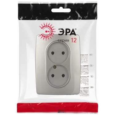 Розетка Серия 12 12-2107-16 , 2X2P, 16А-250В, титан