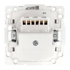 Стокгольм Механизм Розетки 1-местной с/з, USB A+C 16А винтовые клеммы белый с защ. штор. EKF