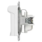 Розетка Intro Accent 6-203-01 2P+E Schuko с крышкой, 16А-250В, IP20, СУ, AL/CU, белый