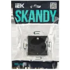 SKANDY Розетка с заземлением с защитными шторками 16А SK-R04G графит IEK