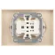 Розетка Intro Accent 6-205-04 2X2P+E Schuko, 16А-250В, IP20, СУ, AL/CU, шампань