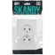 SKANDY Розетка 2-местная без заземления с защитными шторками 10А в сборе SK-R09W арктический белый IEK