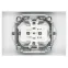 Розетка Intro Accent 6-205-01 2X2P+E Schuko, 16А-250В, IP20, СУ, AL/CU, белый