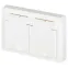 Розетка Intro Style 7-210-01 2х2P+E Schuko с крышкой штор., 16А-250В, СУ, IP44, белый