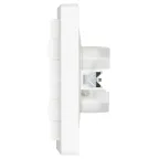 Розетка Intro Style 7-210-01 2х2P+E Schuko с крышкой штор., 16А-250В, СУ, IP44, белый
