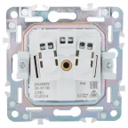 SKANDY Розетка 1-местная с заземлением с защитными шторками и крышкой 16А IP44 SK-R11B бежевый IEK