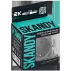 SKANDY Розетка с заземлением с защитными шторками 16А с USB C 18Вт SK-R17Gr серый IEK