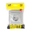 BRITE Розетка 1 пост без заземления без защитных шторок 10А в сборе РСР10-1-0-БрА алюминий IEK