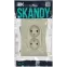 SKANDY Розетка 2-местная без заземления без защитных шторок 10А в сборе SK-R10B бежевый IEK