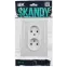 SKANDY Розетка 2-местная без заземления без защитных шторок для плоской вилки 10А SK-R03W стекло арктический белый
