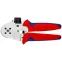 Пресс-клещи для тетрагональной опрессовки точеные контакты 008-25мм (AWG 28-13) контакт макс5мм L-180мм хромированные двухкомпонентные рукоятки