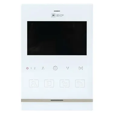 Видеодомофон IPV-01 бел. 4'' TFT 4пр. 2 канала IP20