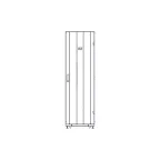 Шкаф Uniprom. 42U-600/1070. боковые панели 4шт. черный