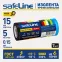 Изолента ПВХ разноцветная 15мм 5м (7цветов) Safeline
