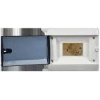Корпус пластиковый навесной на 6 модулей ЩРН-П-6 IP41 UNION Compact черная прозрачная дверь