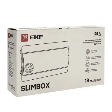 Щит распределительный ЩРВ-П-18 SlimBox белая дверца IP41 PROxima