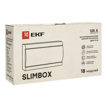 Щит распределительный ЩРН-П-18 ''SlimBox'' белая дверца IP41 PROxima