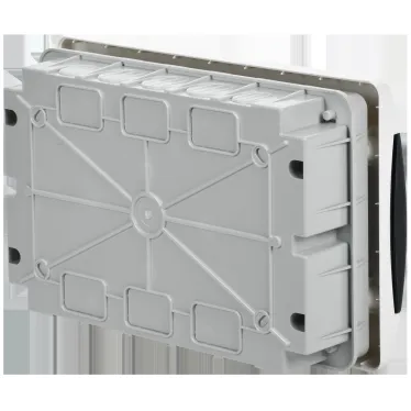 Корпус пластиковый встраиваемый на 12 модулей ЩРВ-П-12 IP41 UNION Compact черная прозрачная дверь