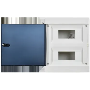 Корпус пластиковый навесной на 18 модулей ЩРН-П-18 IP41 UNION Compact черная прозрачная дверь