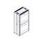 Шкаф Uniprom. 48U-750/1200. боковые панели 4шт. черный