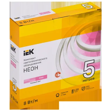 Комплект светодиодной подсветки ''Неон'' (лента LED 5м LSR5-2835P120-8-IP65-220В + драйвер) IEK
