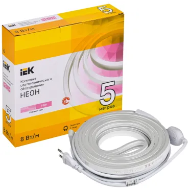 Комплект светодиодной подсветки ''Неон'' (лента LED 5м LSR5-2835P120-8-IP65-220В + драйвер) IEK