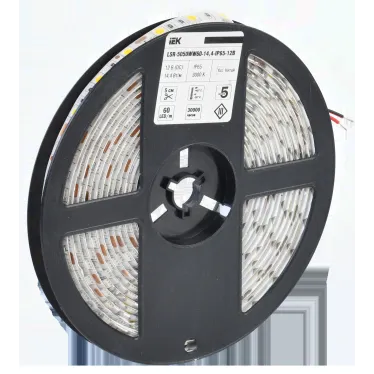 Лента светодиодная 5м LSR-5050WW60-14,4-IP65-12В IEK