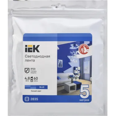 Лента светодиодная 5м LSR-2835B60-4,8-IP20-12В IEK