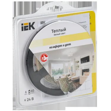 Лента светодиодная 5м LSR-2835WW60-6-IP20-24В IEK
