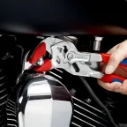 Клещи переставные - гаечный ключ 52 мм (2) L-250 мм Cr-V хромированные 2-компонентные рукоятки блистер