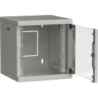 Шкаф LINEA WS 10' 9U 320х310мм дверь обзорная со стеклом серый