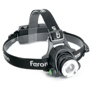 Фонарь светодиодный налобный аккумуляторный ZOOM 5w 2х18650 IP44 пластик алюминий