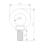 Cветильник cветодиодный подвесной SPP-402-0-50K-100 IP65 100Вт 10000Лм 5000К Кп«2% КСС Д DOB
