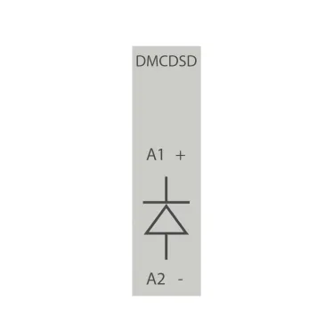 Ограничитель перенапряжений для миниконтакторов DMC и реле DCR с диодом 12-600VDC