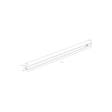 Светильник светодиодный линейный LLED-02-12W-4000-MS-W с датчиком движения