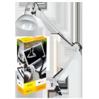 LIGHTING Светильник настольный 1014 пантограф на струбцине Е27 белый IEK