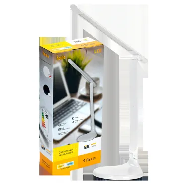LIGHTING Светильник светодиодный настольный 2013 9Вт на подставке диммер ночник белый IEK