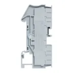 Клеммная колодка пружинная 2,5 Push-in 4 вывода серая