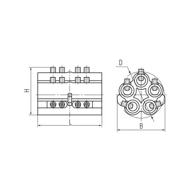 Блок соединителей КСМ 1.5-6