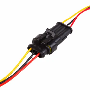 DJ7031-1.5-11 автомобильный разъем штекер с проводом 20 см (3-контактный),