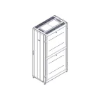 Шкаф Uniprom. 42U-600/1070. боковые панели 4шт. черный