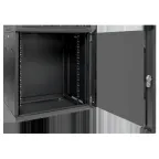 Шкаф настенный 19' TERACOM PRO 12U 600х600 мм дверь стеклянная с замком-ручкой чёрный