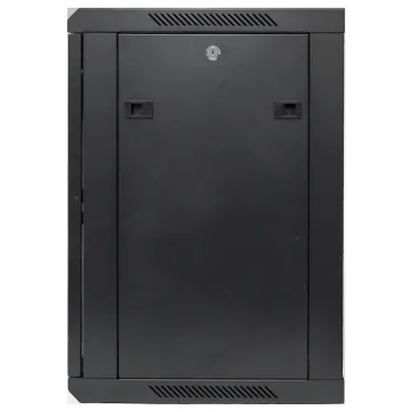 Шкаф настенный 19' TERACOM PRO 12U 600х600 мм дверь стеклянная с замком-ручкой чёрный