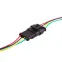 DJ7031-1.5-21 автомобильный разъем гнездо с проводом 20 см (3-контактный),