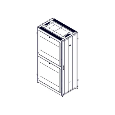 Шкаф Uniprom. 48U-750/1200. боковые панели 4шт. черный