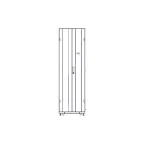 Шкаф Uniprom. 42U-600/1070. боковые панели 4шт. черный
