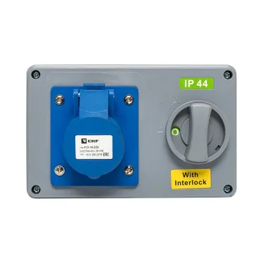 Розетка с блокировкой и выключателем 1413 2Р+РЕ 16А 220В IP44